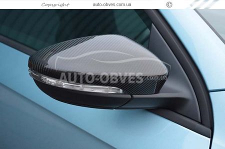 Covers for mirrors Volkswagen Passat CC carbon фото 1