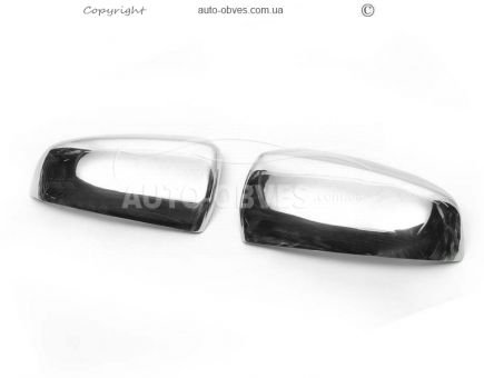 Covers for mirrors BMW X5 E70 stainless steel фото 2