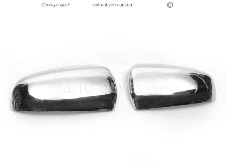 Covers for mirrors BMW X5 E70 stainless steel фото 0