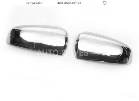 Накладки на зеркала BMW X5 E70 нержавейка фото 1