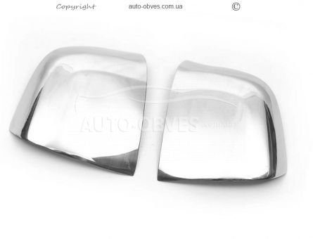 Накладки на зеркала Fiat Doblo нержавейка фото 1