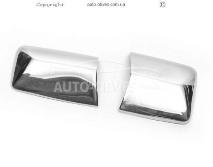 Mirror caps Mercedes E class W124 stainless steel фото 2