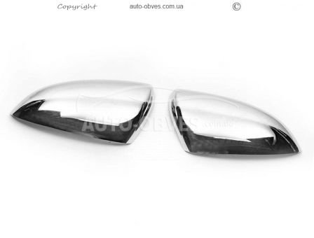 Covers for mirrors Nissan Qashqai stainless steel фото 1