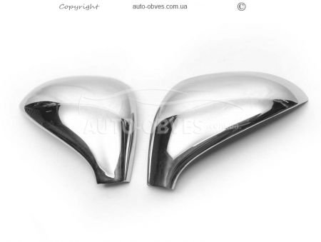 Covers for mirrors Peugeot 308 stainless steel фото 0