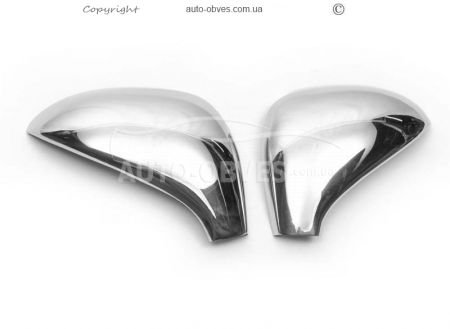 Covers for mirrors Peugeot 308 stainless steel фото 1