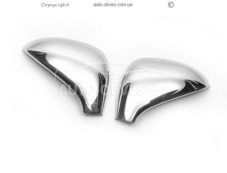Covers for mirrors Peugeot 308 stainless steel фото 2