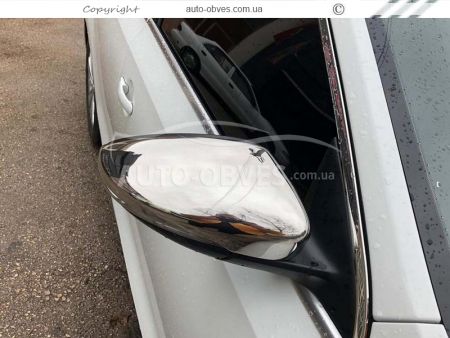 Накладки на зеркала Volkswagen Jetta нержавейка фото 3