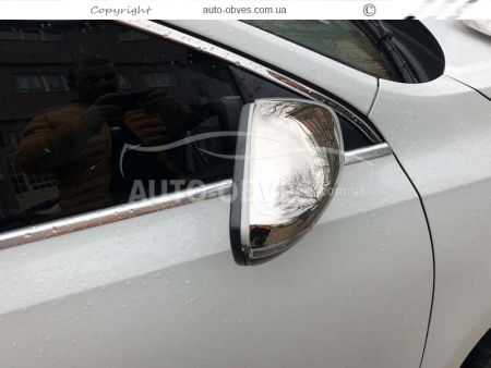 Covers for mirrors Volkswagen Jetta stainless steel фото 4