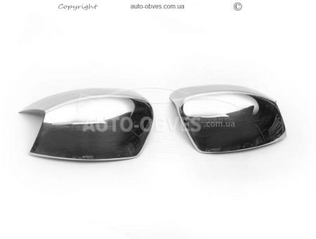 Covers for mirrors Ford Kuga 2009-2012 stainless steel фото 2