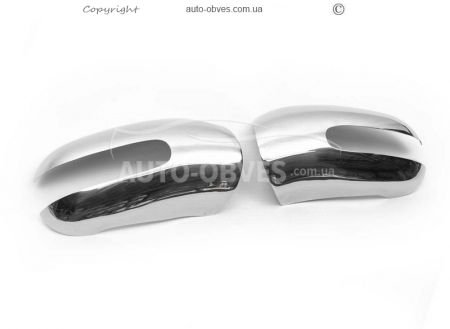 Covers for mirrors Mercedes ML 163 stainless steel фото 1
