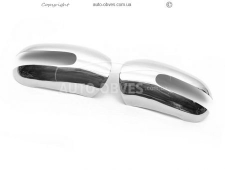 Covers for mirrors Mercedes ML 163 stainless steel фото 2