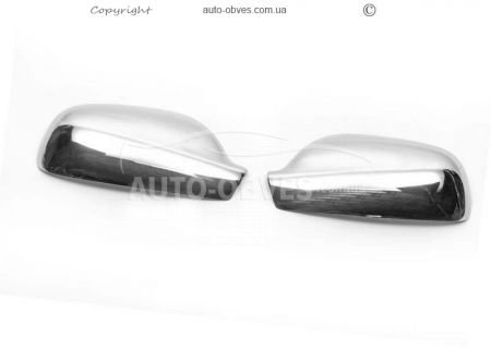 Covers for mirrors Peugeot 407 stainless steel фото 0