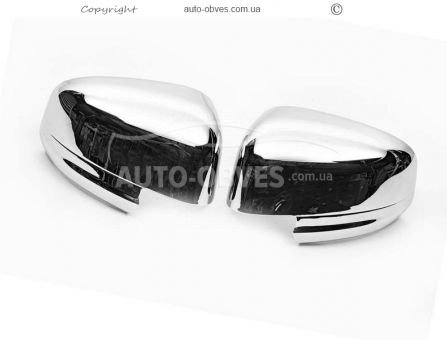 Covers for mirrors Ford Courier 2014-2017 abs plastic + chrome photo 4