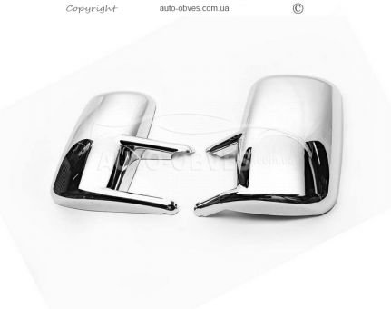 Хромированные накладки на зеркала Mercedes Sprinter, Volkswagen LT abs хром фото 0