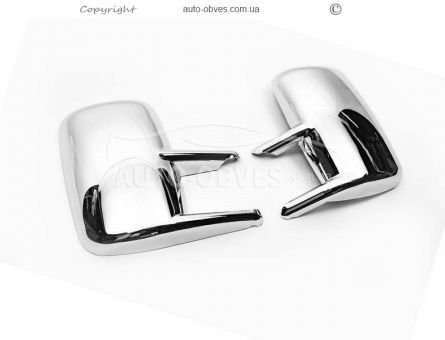 Хромированные накладки на зеркала Mercedes Sprinter, Volkswagen LT abs хром фото 2