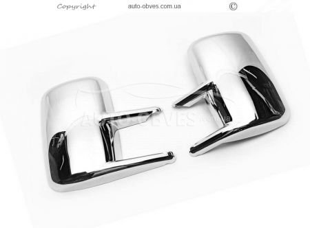 Хромовані накладки на дзеркала Mercedes Sprinter, Volkswagen LT - тип: abs хром фото 1