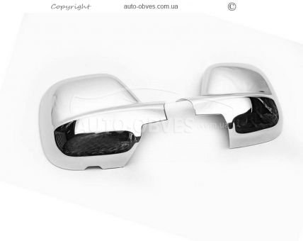 Хромовані накладки на дзеркала Citroen Berlingo 2018-... - тип: abs хром фото 1