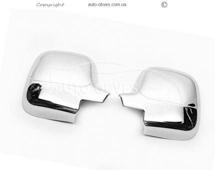 Хромовані накладки на дзеркала Peugeot Partner - тип: пластик фото 1