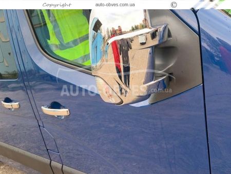Хромовані накладки на дзеркала Renault Master - тип: abs хром фото 4