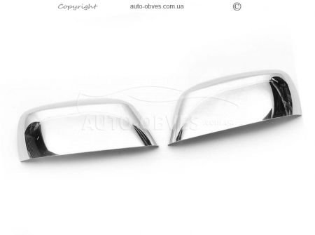 Хромовані накладки на дзеркала Nissan Pathfinder - тип: під повторювач abs хром фото 2