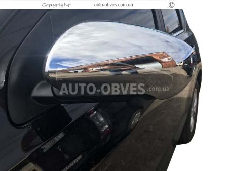 Хромовані накладки на дзеркала Nissan Qashqai - тип: abs пластик фото 2