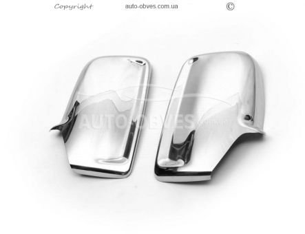 Covers for mirrors Volkswagen Crafter 2011-2016 stainless steel фото 0