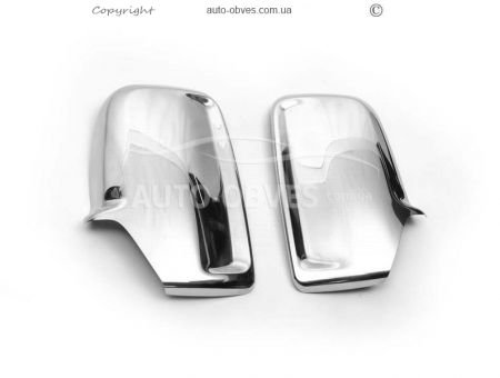 Хромированные накладки на зеркала Volkswagen Crafter 2011-2016 abs хром фото 0