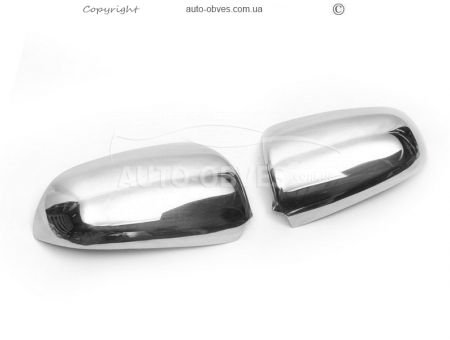 Covers for mirrors Audi A4 B7 2004-2007 stainless steel фото 2