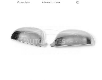 Covers for mirrors Volkswagen Passat B5 2003-2005 stainless steel фото 0