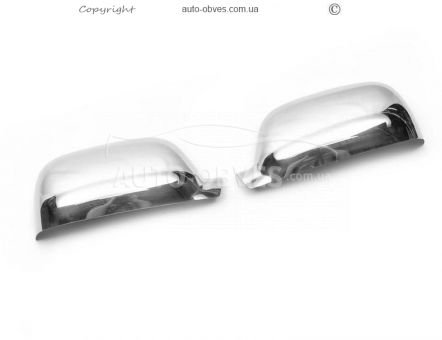 Covers for mirrors Volkswagen Touareg 2002-2008 stainless steel фото 2