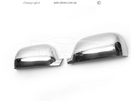 Covers for mirrors Volkswagen Touareg 2002-2008 stainless steel фото 1