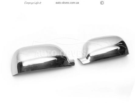 Covers for mirrors Volkswagen Touareg 2002-2008 stainless steel фото 0