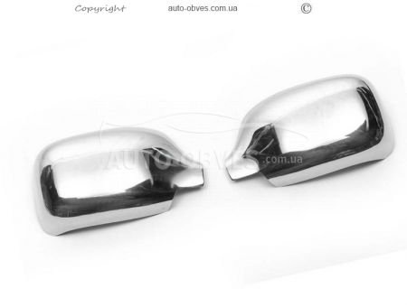Covers for mirrors Renault Kangoo 2003-2007 stainless steel фото 2