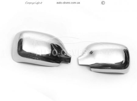 Covers for mirrors Renault Kangoo 2003-2007 stainless steel фото 1
