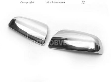 Covers for mirrors Opel Zafira B 2006-2008 stainless steel фото 1