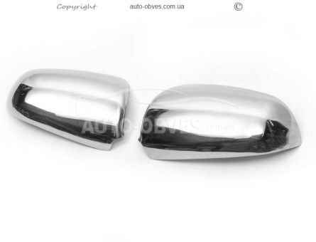 Covers for mirrors Audi A6 C6 2006-2008 stainless steel фото 1