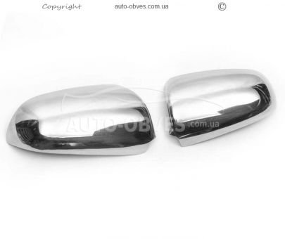 Covers for mirrors Audi A6 C6 2006-2008 stainless steel фото 2