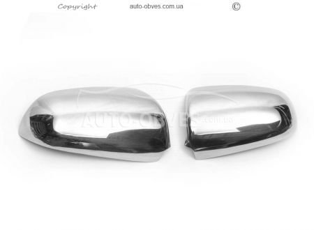 Covers for mirrors Audi A6 C6 2006-2008 stainless steel фото 0