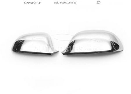 Накладки на зеркала Audi A6 C6 2008-2011 нержавейка фото 0