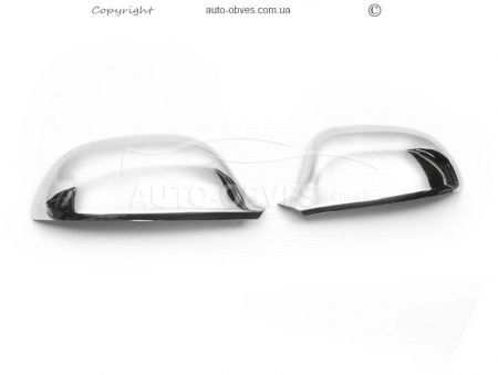 Накладки на зеркала Audi A6 C6 2008-2011 нержавейка фото 2
