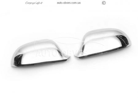 Накладки на зеркала Audi A6 C6 2008-2011 нержавейка фото 1