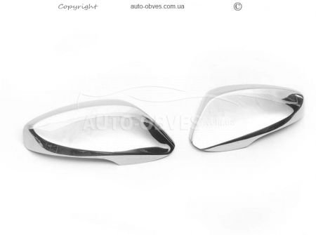 Covers for mirrors Hyundai Accent 2011-2016 stainless steel фото 2