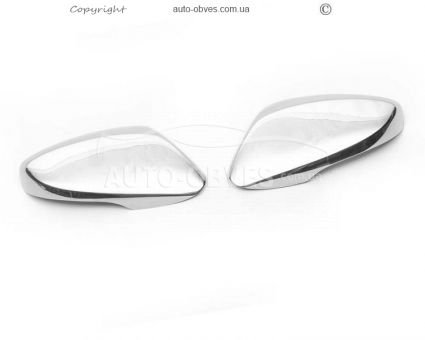 Covers for mirrors Hyundai Accent 2011-2016 stainless steel фото 0