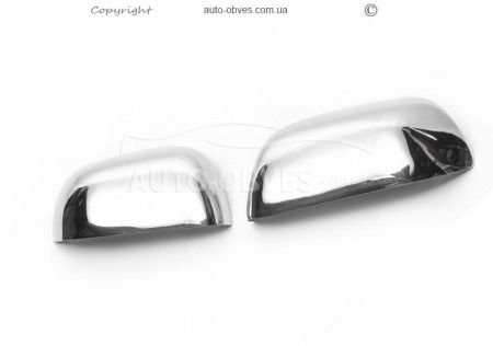 Covers for mirrors Nissan Terrano stainless steel фото 2