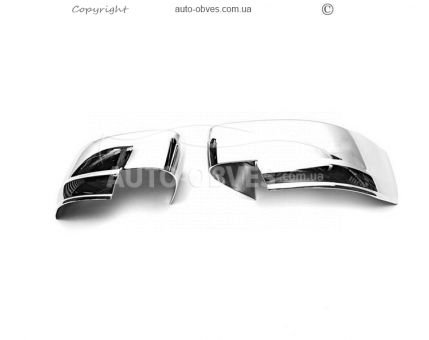 Хромовані накладки на дзеркала Volkswagen Caddy 2015-2020 - тип: abs хром фото 3