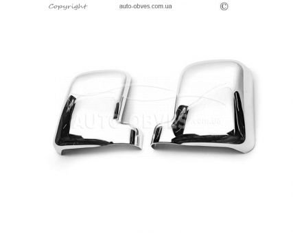 Хромированные накладки на зеркала Ford Connect 2010-2014 abs хром фото 0