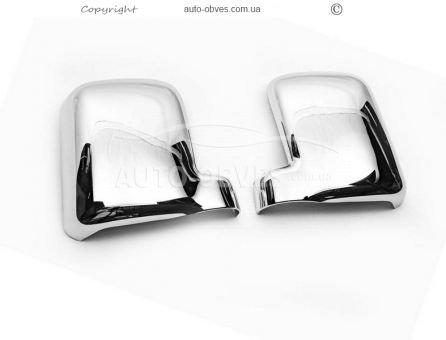 Хромовані накладки на дзеркала Ford Connect 2010-2014 - тип: abs хром фото 2