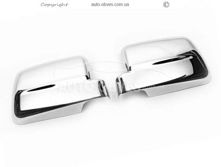 Chrome lining for mirrors Ford Connect 2009-2014, abs chrome фото 2