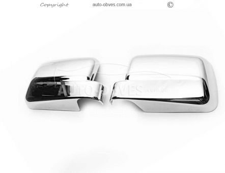 Chrome lining for mirrors Ford Connect 2009-2014, abs chrome фото 0
