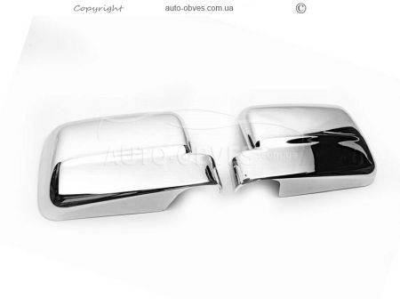 Chrome lining for mirrors Ford Connect 2009-2014, abs chrome фото 1